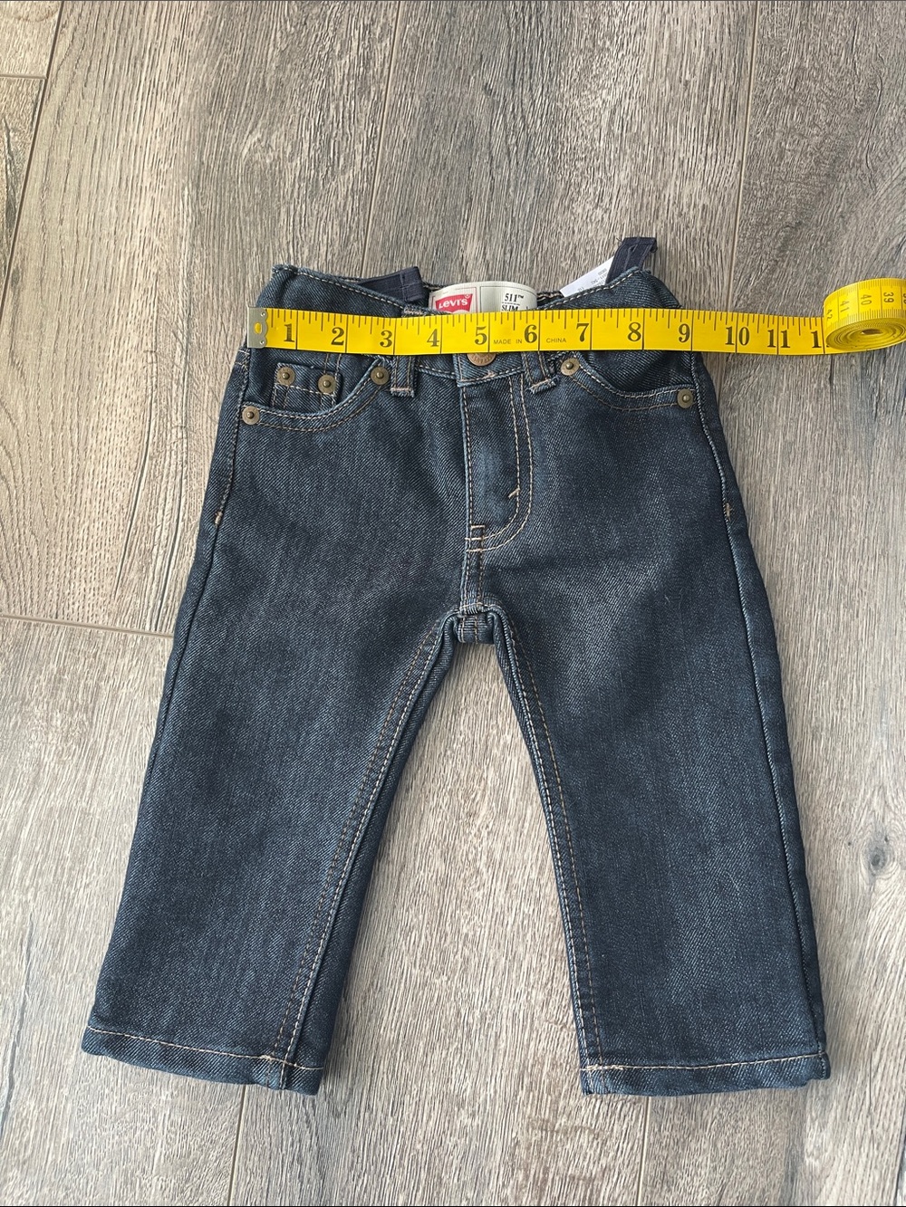 Levi's Boys Dark Wash Blue Denim Jeans - Picture 7 of 7